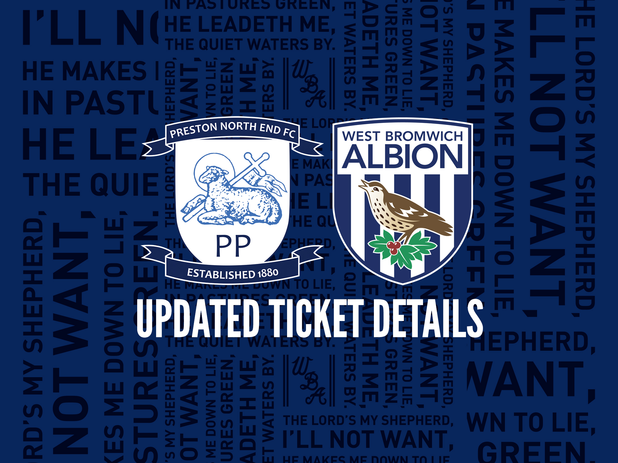 Updated Ticket Info For Preston North End Trip | West Bromwich Albion